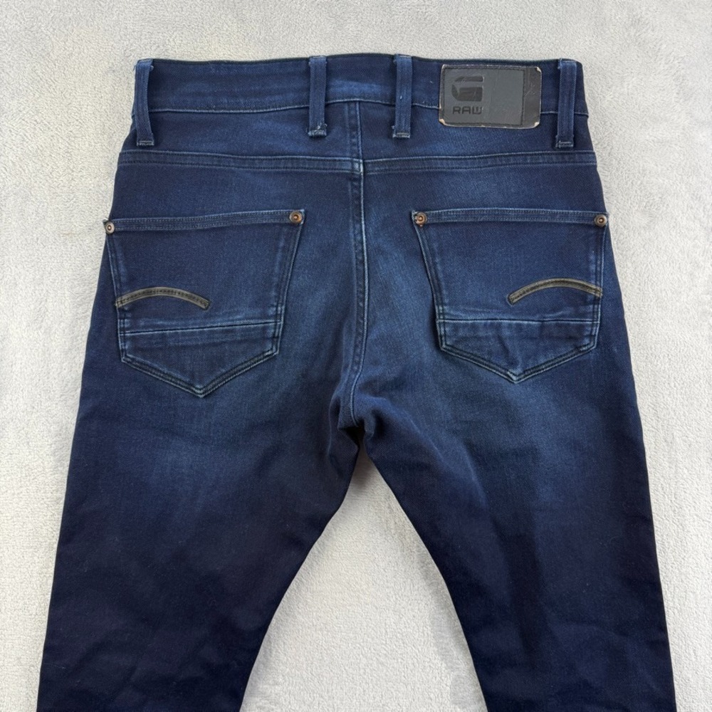 G Star Raw Jeans Mens 29x30 Blue Revend Slim Tapered Dark Wash Denim - Picture 4 of 12